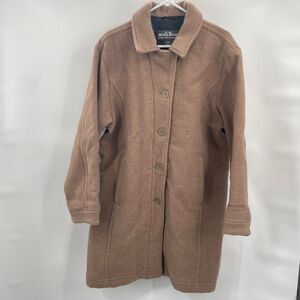 Woolrich‎ Button Wool Coat Nylon Liner Womens Size XL